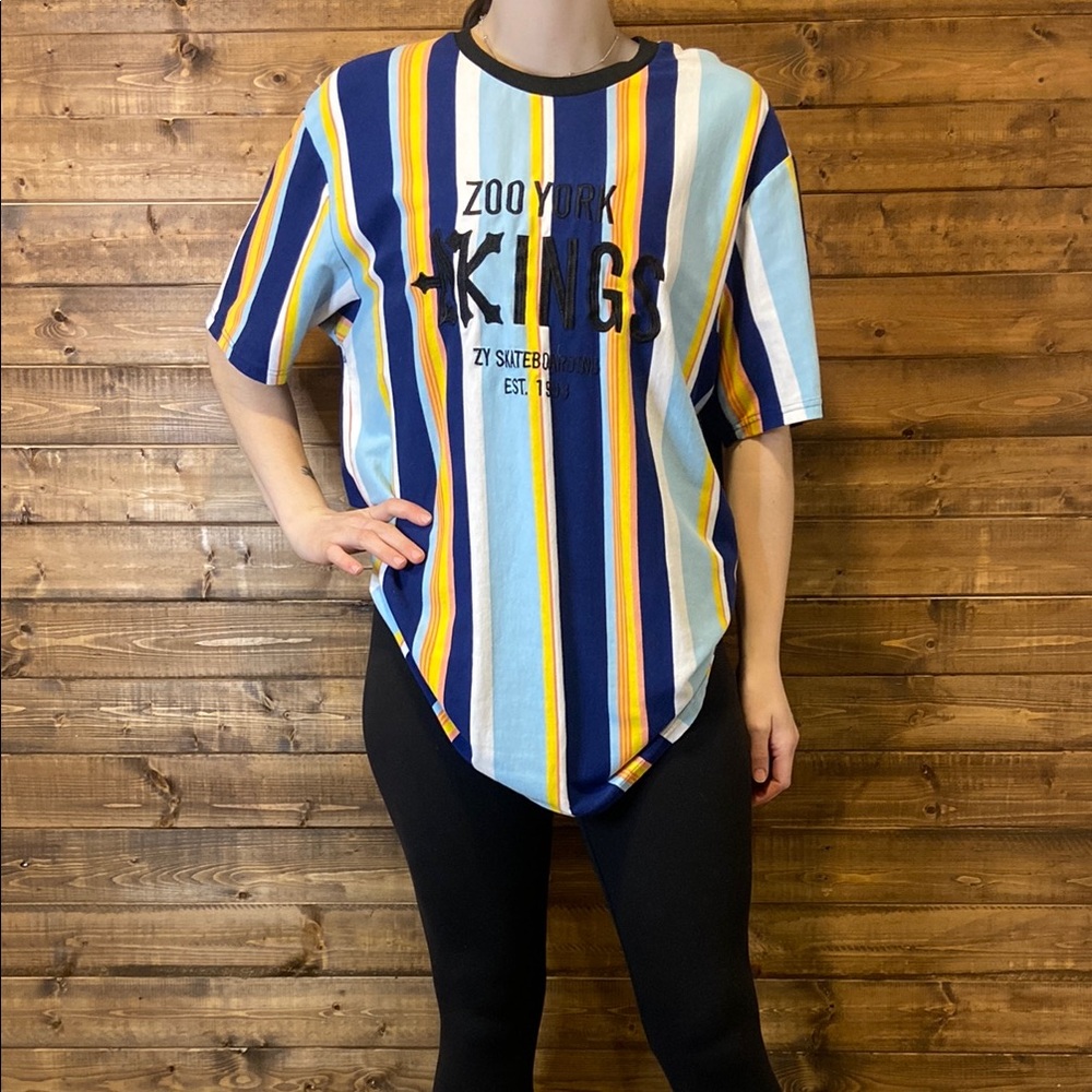 Zoo York Kings Striped T-Shirt - XL
